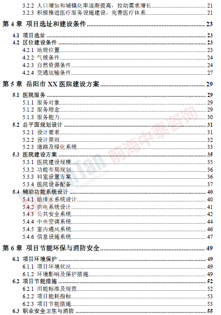岳陽市XX醫(yī)院建設(shè)項(xiàng)目目錄片段_副本.png